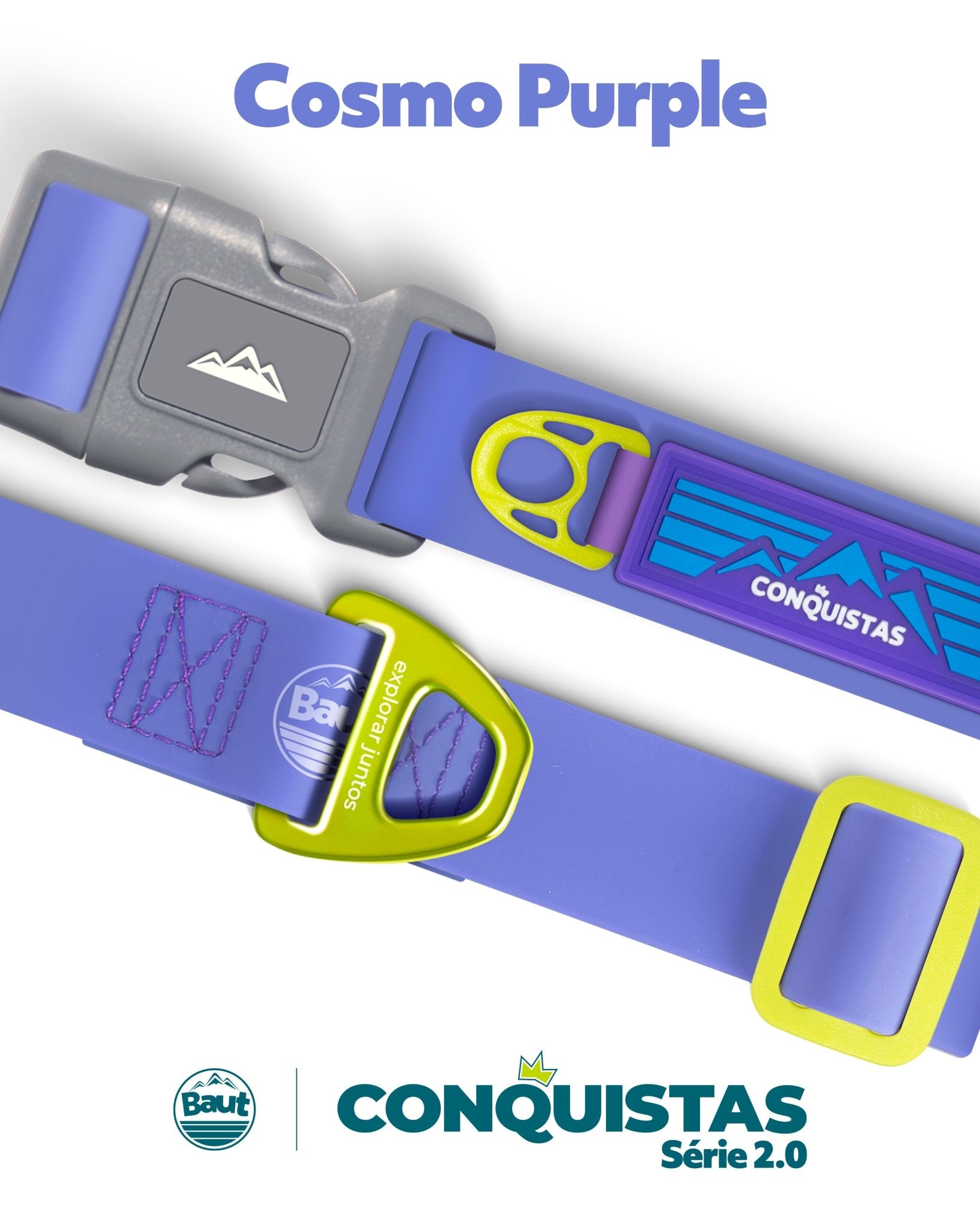 Coleira CONQUISTAS® Série 2.0 Cosmo Purple - Baut