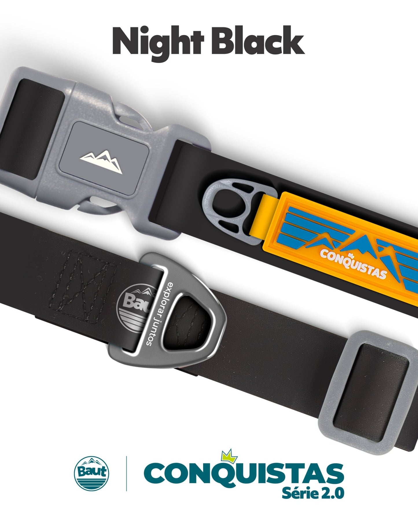 Coleira CONQUISTAS® Série 2.0 Night Black - Baut