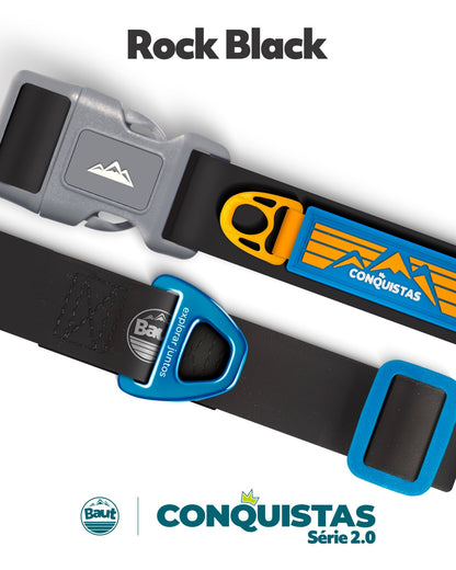 Coleira CONQUISTAS® Série 2.0 Rock Black - Baut