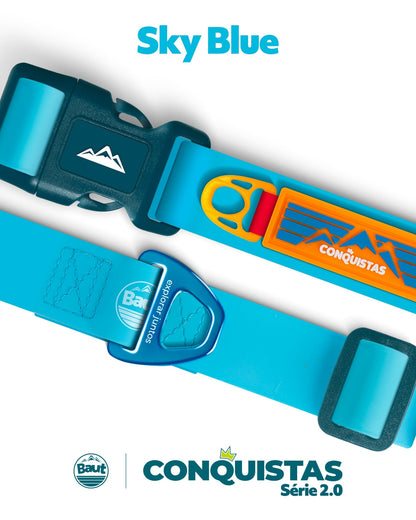 Coleira CONQUISTAS® Série 2.0 Sky Blue - Baut